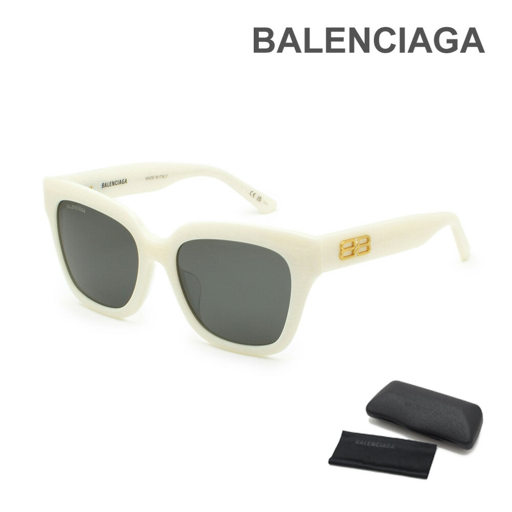 【国内正規品】バレンシアガ サングラス BB0237SA 004 ホワイト アジアンフィット レディース BALENCIAGA【送料無料（※北海道・沖縄は配送不可）】