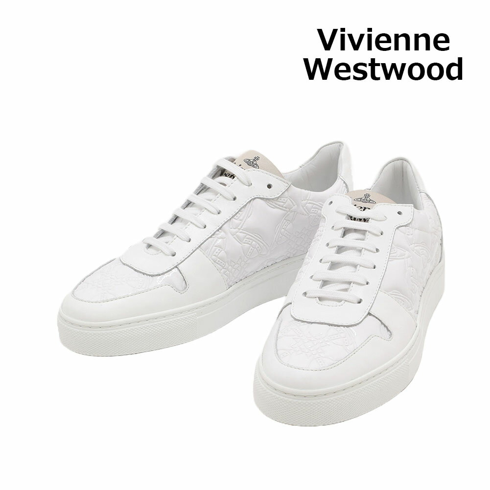 23SS ヴィヴィアンウエストウッド 靴 CLASSIC TRAINER LOW TOP 75020002W-C001J-A401 ホワイト レディース スニーカー【送料無料（※北海道・沖縄は配送不可）】