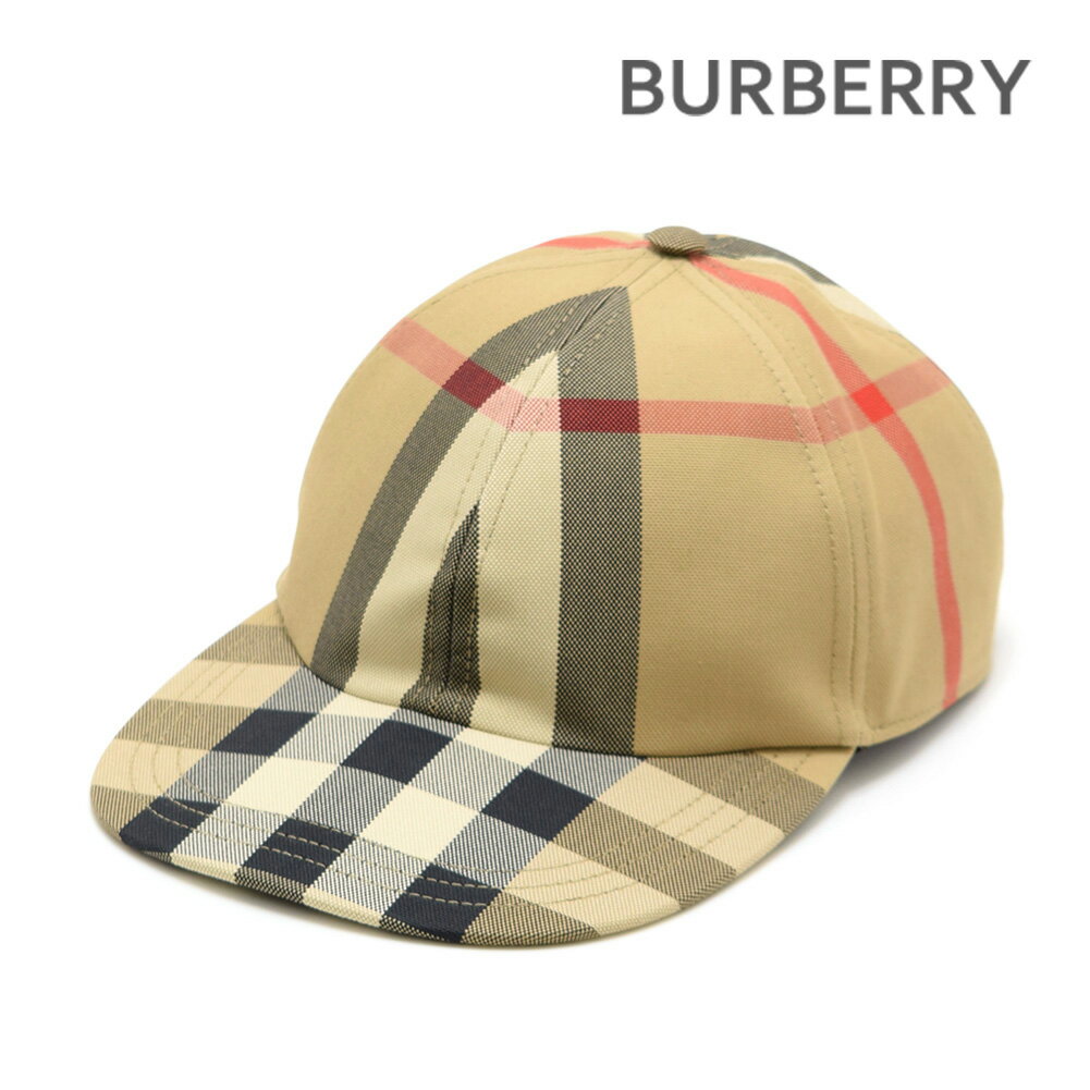 バーバリー 小物 メンズ 23SS バーバリー キャップ 8068035 チェック メンズ 帽子 BURBERRY【送料無料（※北海道・沖縄は配送不可）】