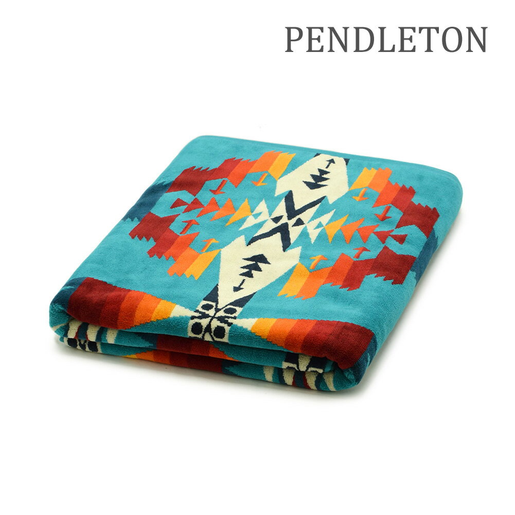 ペンドルトン ブランケット ペンドルトン スパタオル XB233-53508 TUCSON TURQUOISE ブランケット JACQUARD SPA TOWL PENDLETON【送料無料（※北海道・沖縄は配送不可）】