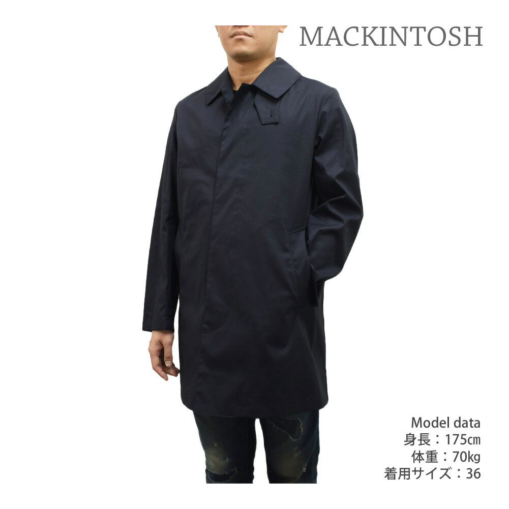 マッキントッシュ マッキントッシュ ステンカラーコート MO5382-MOP5446 CAMBRIGDE ネイビー メンズ MACKINTOSH【送料無料（※北海道・沖縄は配送不可）】