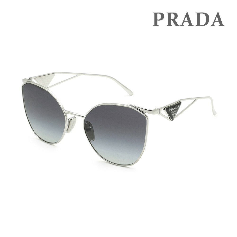 楽天タイムクラブ セレクトプラダ サングラス PR50ZS 1BC09S 59 シルバー/グレー ノーズパッド レディース UVカット PRADA【送料無料（※北海道・沖縄は配送不可）】