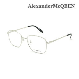【国内正規品】アレキサンダーマックイーン メガネ フレーム AM0415O-003 シルバー ノーズパッド メンズ Alexander McQueen【送料無料（※北海道・沖縄は配送不可）】