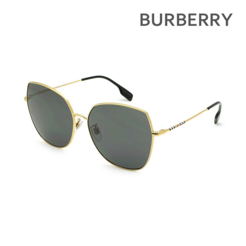 バーバリー バーバリー サングラス BE3136D 101787 60 ノーズパッド レディース BURBERRY UVカット B 3136-D 1017/87【送料無料（※北海道・沖縄は配送不可）】