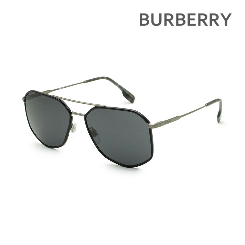 バーバリー バーバリー サングラス BE3139 114487 58 ノーズパッド メンズ BURBERRY UVカット B 3139 1144/87 OZWALD【送料無料（※北海道・沖縄は配送不可）】