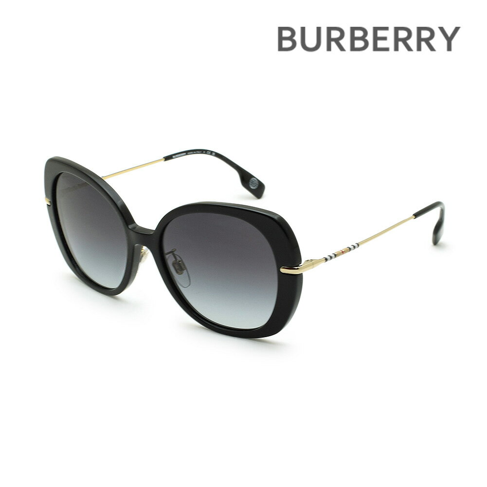 バーバリー バーバリー サングラス BE4374F 30018G 55 ノーズパッド レディース BURBERRY UVカット B 4374-F 3001/8G EUGENIE【送料無料（※北海道・沖縄は配送不可）】