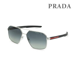 プラダ サングラス PS55WS 1BC06G 60 シルバー ノーズパッド メンズ UVカット 偏光レンズ SPS 55W 1BC-06G PRADA【送料無料（※北海道・沖縄は配送不可）】