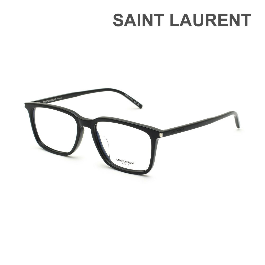 サンローラン メガネ メンズ サンローラン メガネ 眼鏡 フレーム のみ SL 645/F-001 ブラック アジアンフィット メンズ レディース ユニセックス SAINT LAURENT【送料無料（※北海道・沖縄は配送不可）】