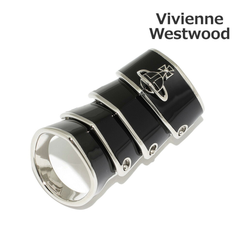 キングリング ヴィヴィアンウエストウッド リング 指輪 6404016O-02P166 ARTEMIS RING ブラック メンズ レディース Vivienne Westwood【送料無料（※北海道・沖縄は配送不可）】