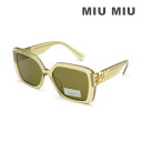 ミュウミュウ MIU MIU ミュウミュウ サングラス MU10YS 11M01T 56 クリアオリーブ アジアンフィット レディース SMU 10Y 11M-01T【送料無料（※北海道・沖縄は配送不可）】