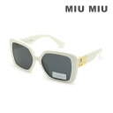 ミュウミュウ MIU MIU ミュウミュウ サングラス MU10YS 1425S0 56 ホワイト アジアンフィット レディース SMU 10Y 142-5S0【送料無料（※北海道・沖縄は配送不可）】