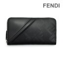 フェンディ 長財布（メンズ） フェンディ 長財布 7M0210-AP1T-F0GXN ブラック メンズ ウォレット FENDI ZIPAROUND FF DIAGONAL【送料無料（※北海道・沖縄は配送不可）】