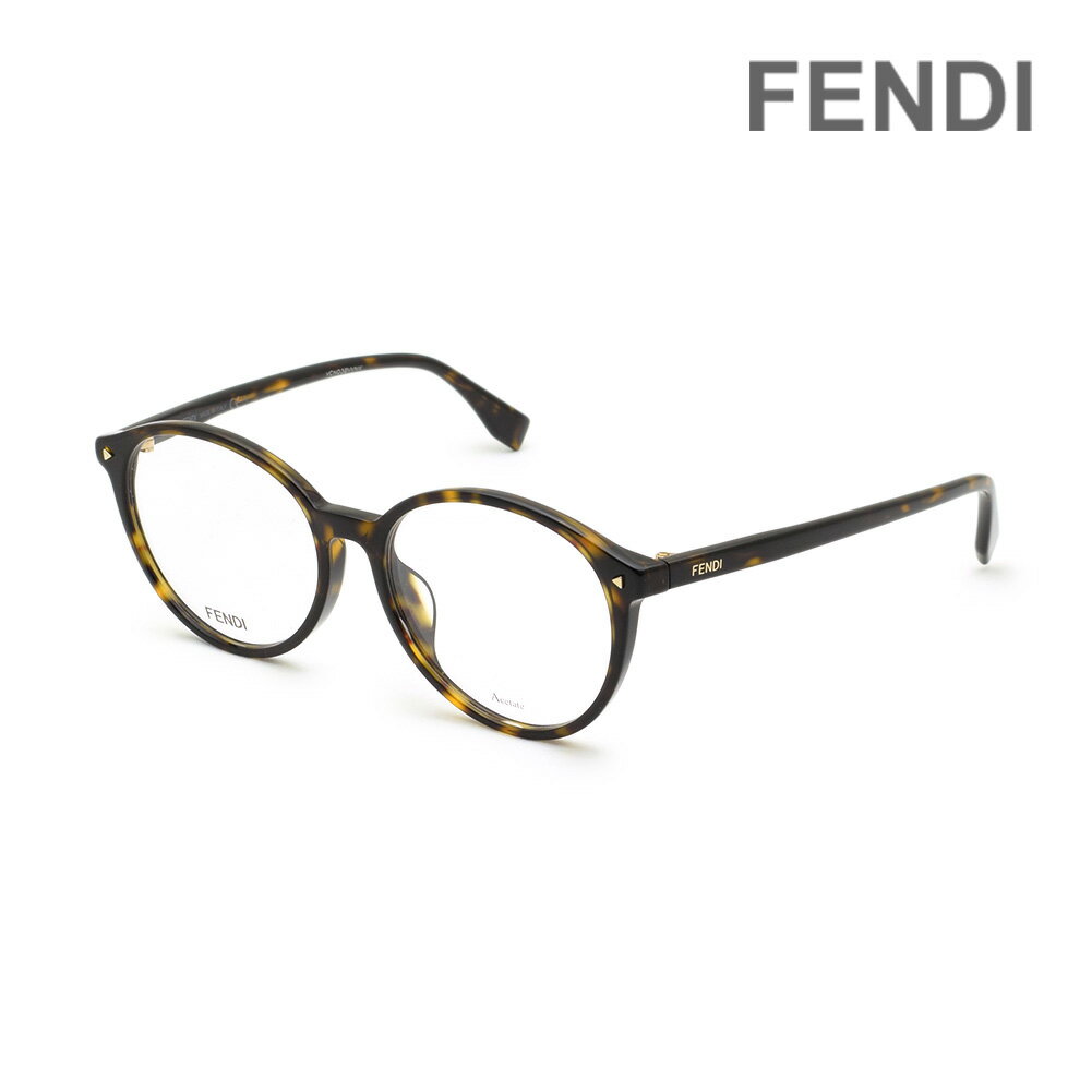 FENDI フェンディ メガネ フレーム FF 0365/F 086 52 ダークハバナ アジアンフィット レディース【送料無料（※北海道・沖縄は配送不可）】