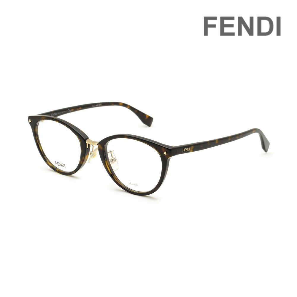 FENDI フェンディ メガネ フレーム FF 0367/G 086 50 ダークハバナ ノーズパッド レディース【送料無料（※北海道・沖縄は配送不可）】