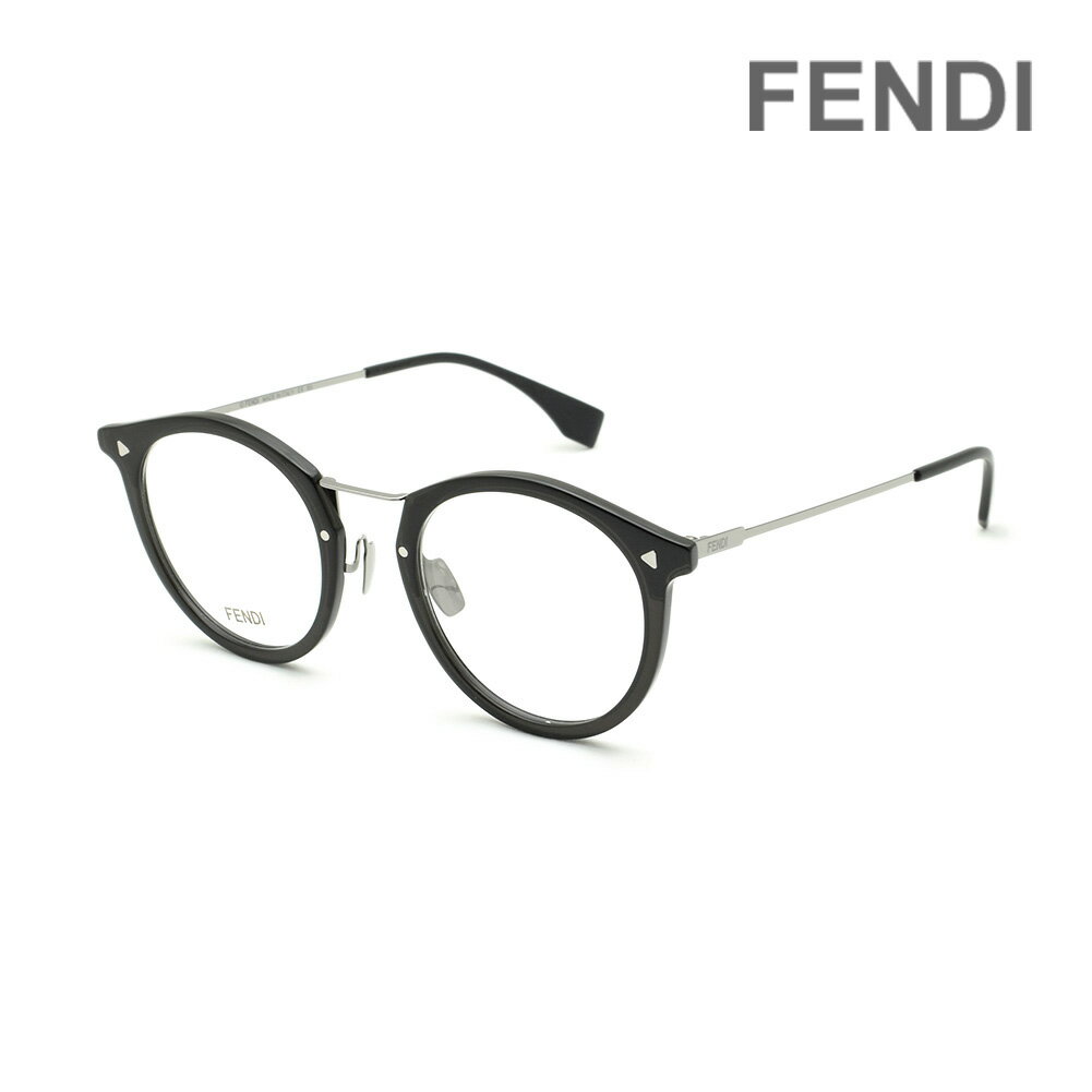 FENDI フェンディ メガネ フレーム FF M0050 6LB 48 ブラック ノーズパッド メンズ レディース【送料無料（※北海道・沖縄は配送不可）】