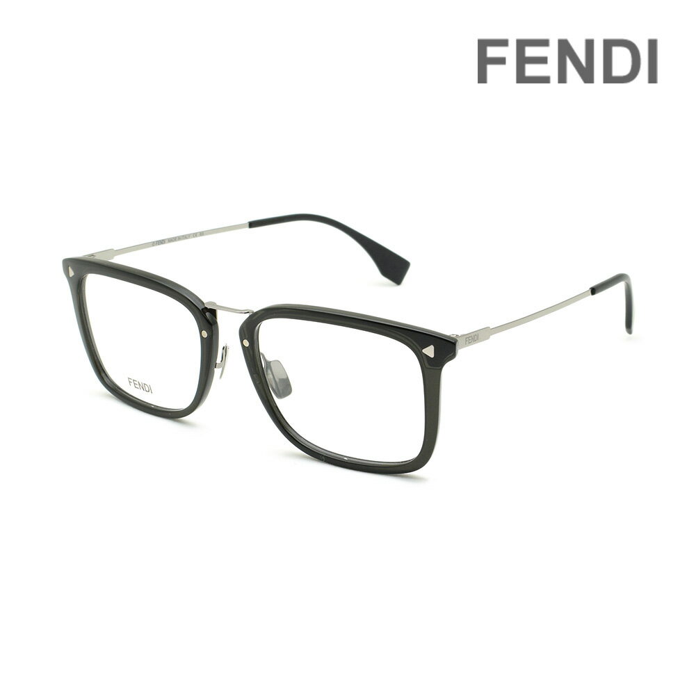 FENDI フェンディ メガネ フレーム FF M0051 6LB 53 ブラック ノーズパッド メンズ【送料無料（※北海道・沖縄は配送不可）】