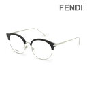 FENDI フェンディ メガネ フレーム FF 0165 RMG 51 ブラック ノーズパッド レディース【送料無料（※北海道・沖縄は配送不可）】