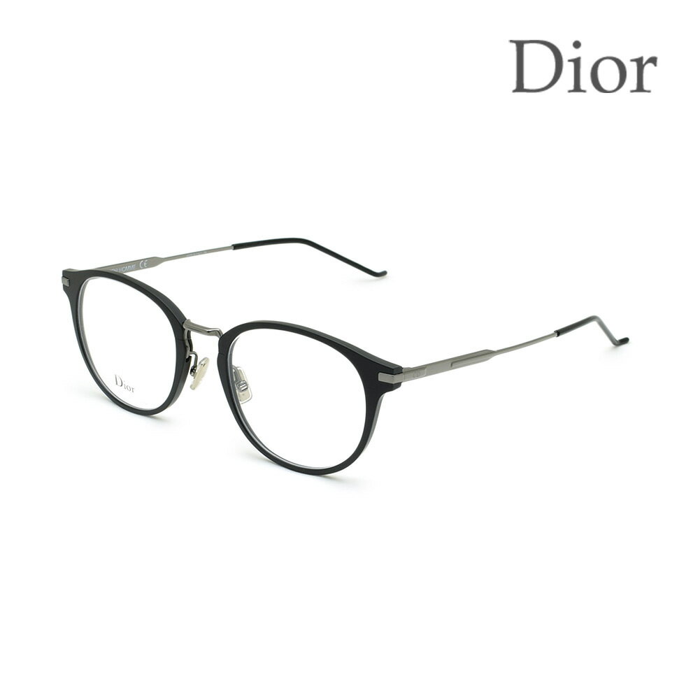 Dior ディオール メガネ フレーム AL13.12O RZZ 51 ブラック ノーズパッド メンズ【送料無料(※北海道・沖縄は配送不可)】