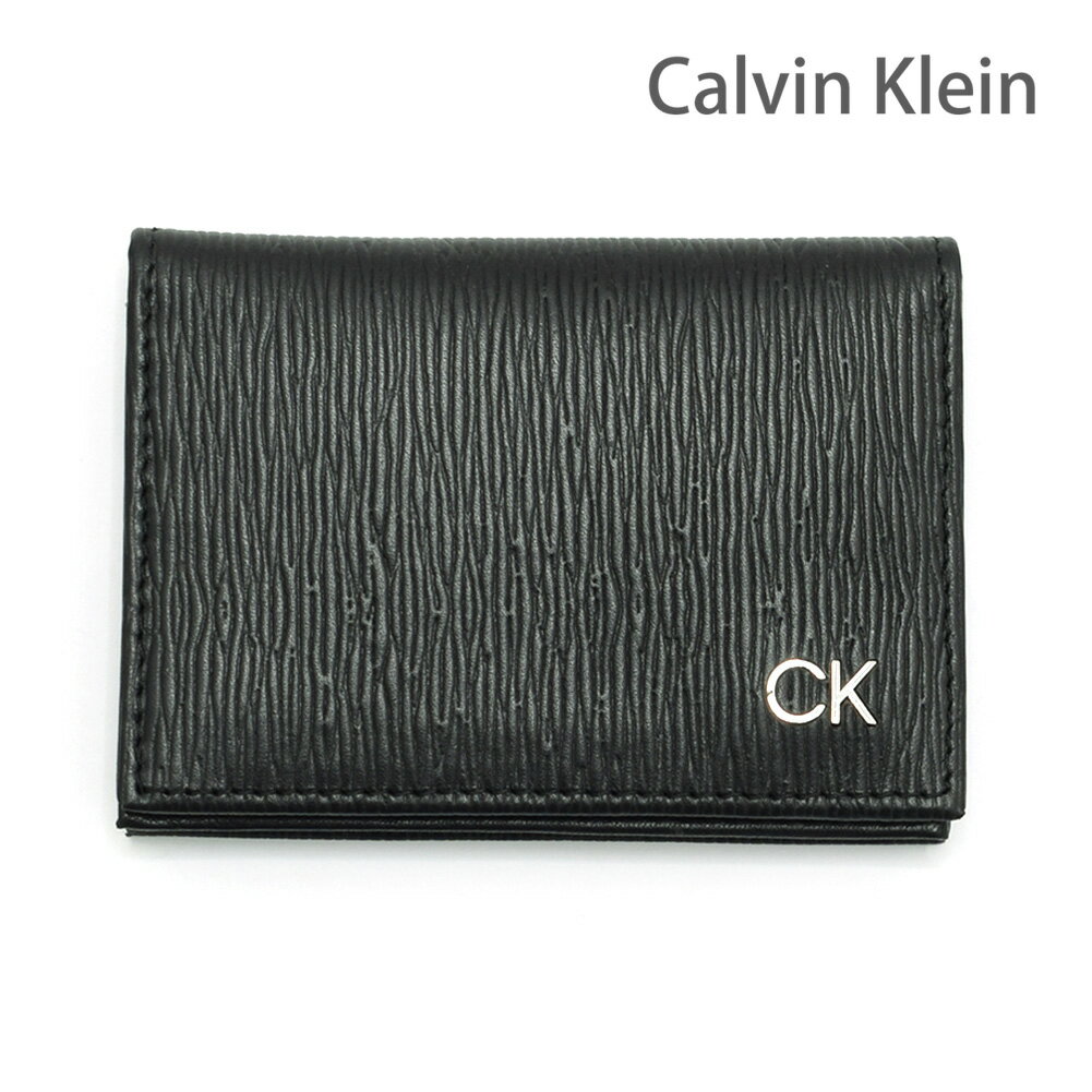 カルバンクライン 名刺入れ（メンズ） カルバンクライン カードケース 31CK200002 ブラック メンズ 名刺入れ Calvin Klein CK【送料無料（※北海道・沖縄は配送不可）】