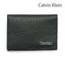 カルバンクライン 名刺入れ（メンズ） カルバンクライン カードケース 31CK200003 ブラック メンズ 名刺入れ Calvin Klein CK【送料無料（※北海道・沖縄は配送不可）】