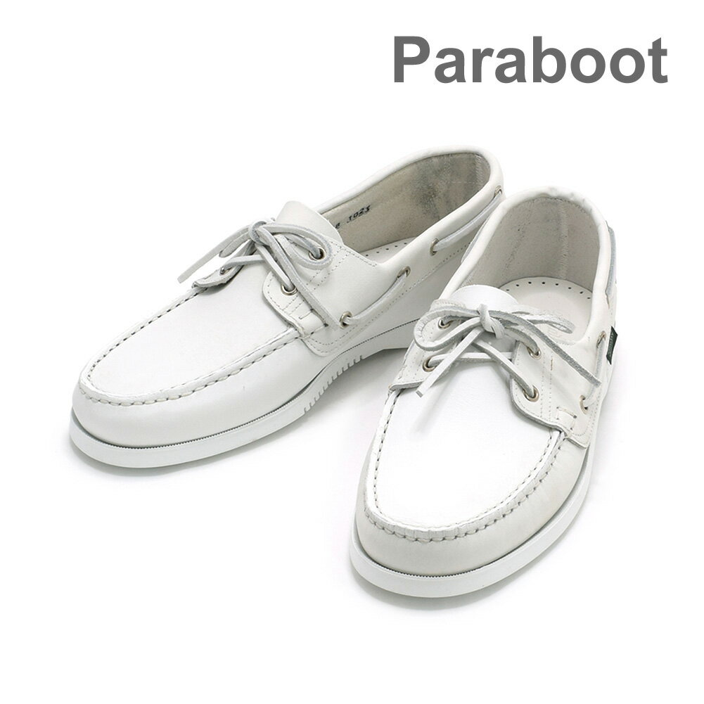 パラブーツ バース ホワイト 780021 Paraboot BARTH/MARINE メンズ デッキシューズ 靴 7800 21【送料無料（※北海道・沖縄は配送不可）】