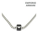 アルマーニ エンポリオ アルマーニ ネックレス ペンダント EGS2910040 ブラック/シルバー EMPORIO ARMANI アクセサリー メンズ【送料無料（※北海道・沖縄は配送不可）】