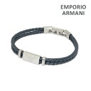 エンポリオ アルマーニ ブレスレット EGS2995040 シルバー/ネイビー EMPORIO ARMANI アクセサリー メンズ