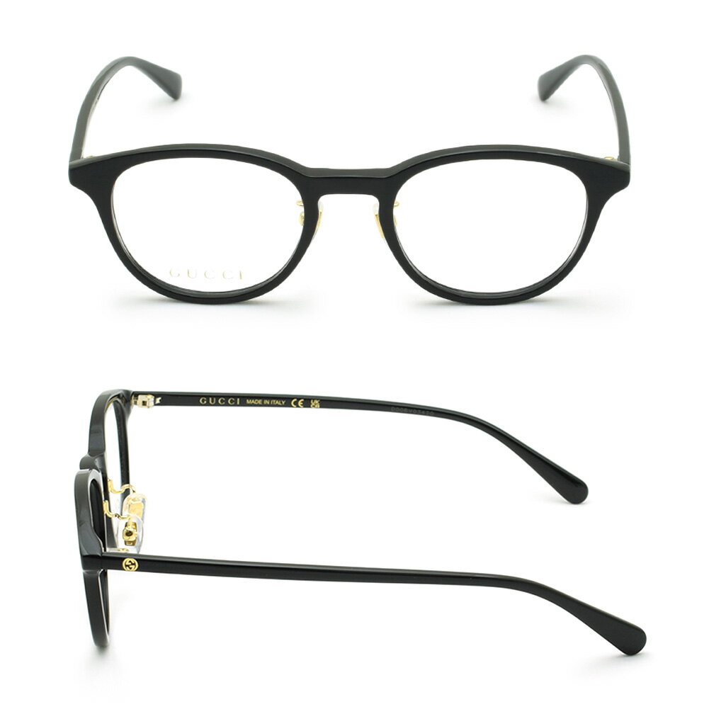 【国内正規品】グッチ メガネ 眼鏡 フレーム のみ GG1474OJ-001 ブラック ノーズパッド レディース GUCCI【送料無料（※北海道・沖縄は配送不可）】