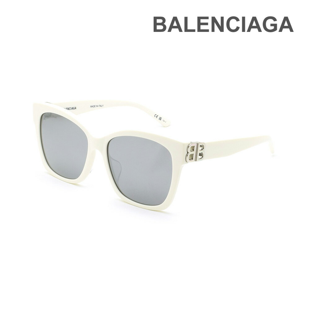 【国内正規品】バレンシアガ サングラス BB0102SA-016 ホワイト アジアンフィット レディース BALENCIAGA【送料無料（※北海道・沖縄は配送不可）】