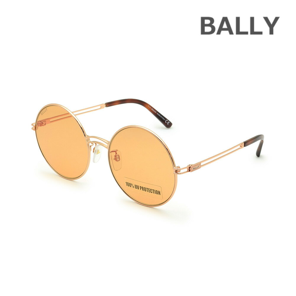 BALLY バリー サングラス BY0001-D/S-28E ピンクゴールド/オレンジ ノーズパッド レディース UVカット【送料無料(※北海道・沖縄は配送不可)】