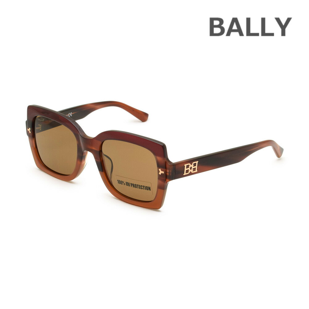 BALLY バリー サングラス BY0084-H/S-71E ブラウンササ/ブラウン アジアンフィット レディース UVカット【送料無料（※北海道・沖縄は配送不可）】
