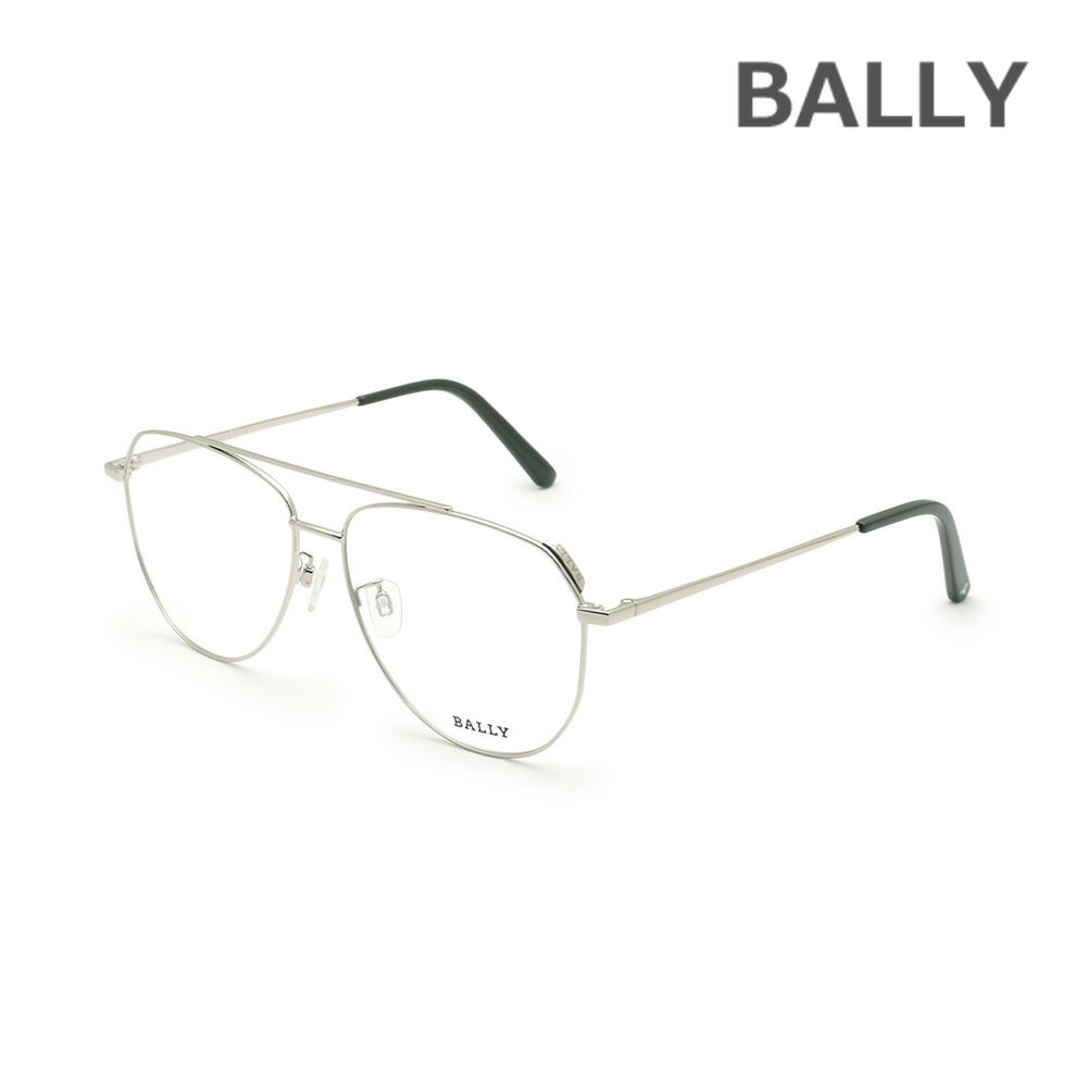 BALLY バリー メガネ 眼鏡 フレーム のみ BY5035-H/V-018 シルバー ノーズパッド メンズ レディース ユニセックス【送料無料(※北海道・沖縄は配送不可)】