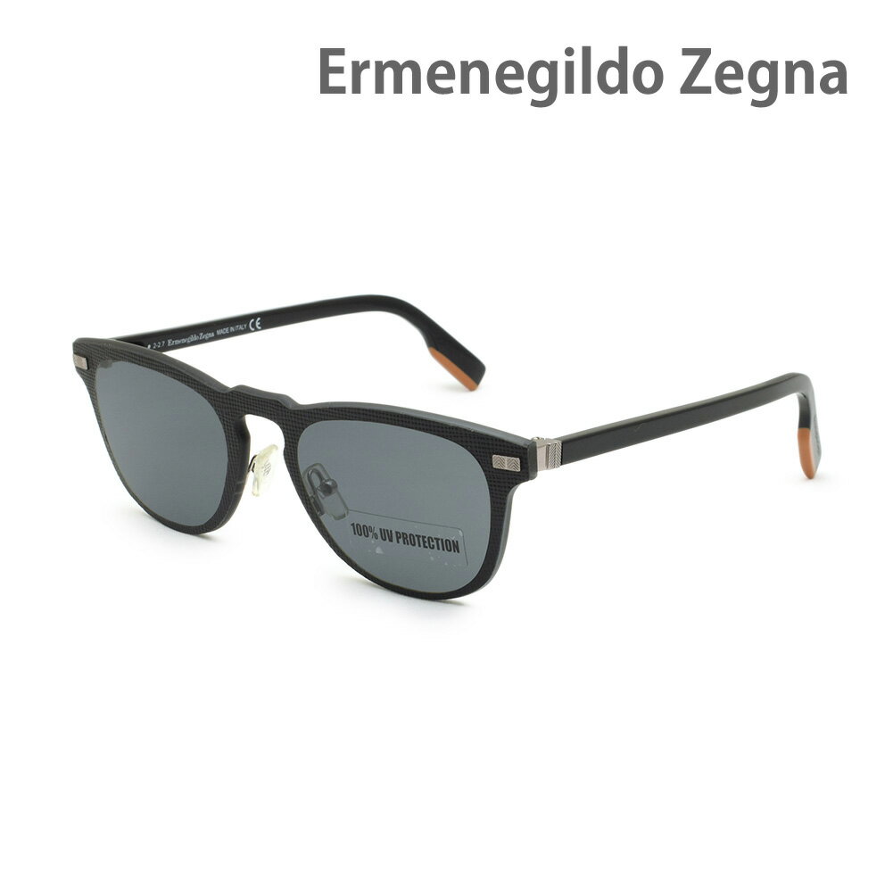 エルメネジルド・ゼニア サングラス EZ0106/S-01A ブラック ノーズパッド メンズ UVカット Ermenegildo Zegna【送料無料(※北海道・沖縄は配送不可)】
