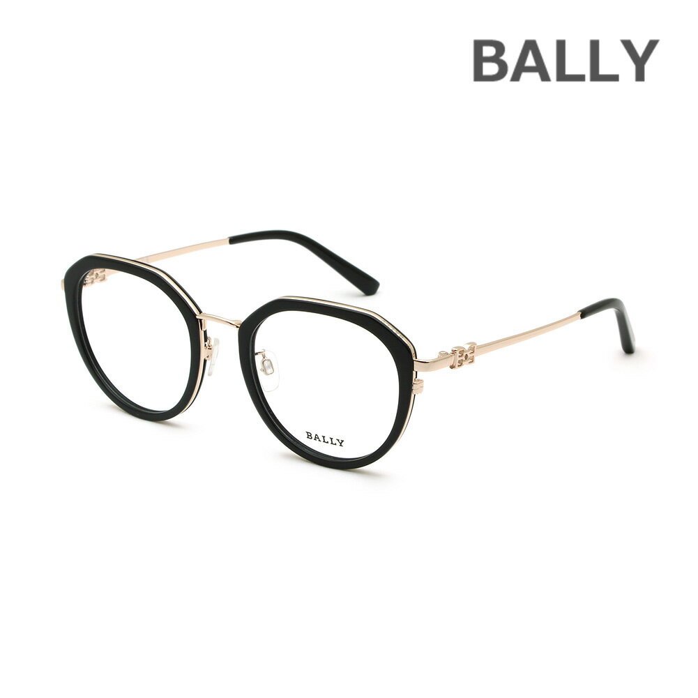 BALLY バリー メガネ 眼鏡 フレーム のみ BY5067-H/V-005 ブラック ノーズパッド レディース【送料無料(※北海道・沖縄は配送不可)】