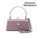 ヴィヴィアンウエストウッド ハンドバッグ 4B01000QW-S0022-K302 DOLL XL FRAME PURSE ブルー/オレンジ レディース【送料無料(※北海道・沖縄は配送不可)】