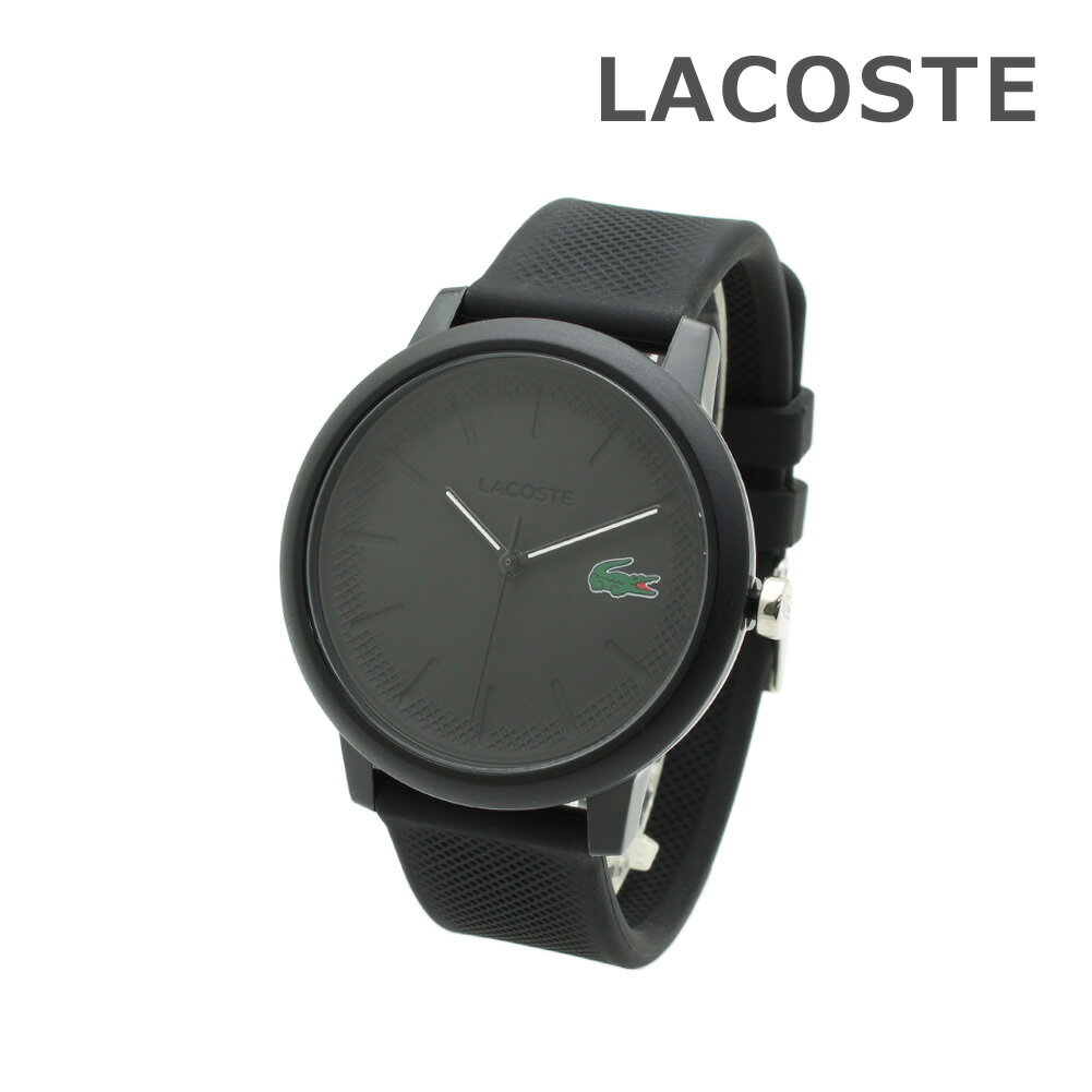 ラコステ 腕時計 メンズ L.12.12 2011171 ブラック シリコン ラバー LACOSTE【送料無料（※北海道・沖縄は配送不可）】