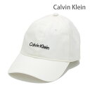 カルバンクライン ベースボールキャップ 4D5003G-110 ホワイト メンズ レディース Calvin Klein 帽子【送料無料(※北海道・沖縄は配送不可)】
