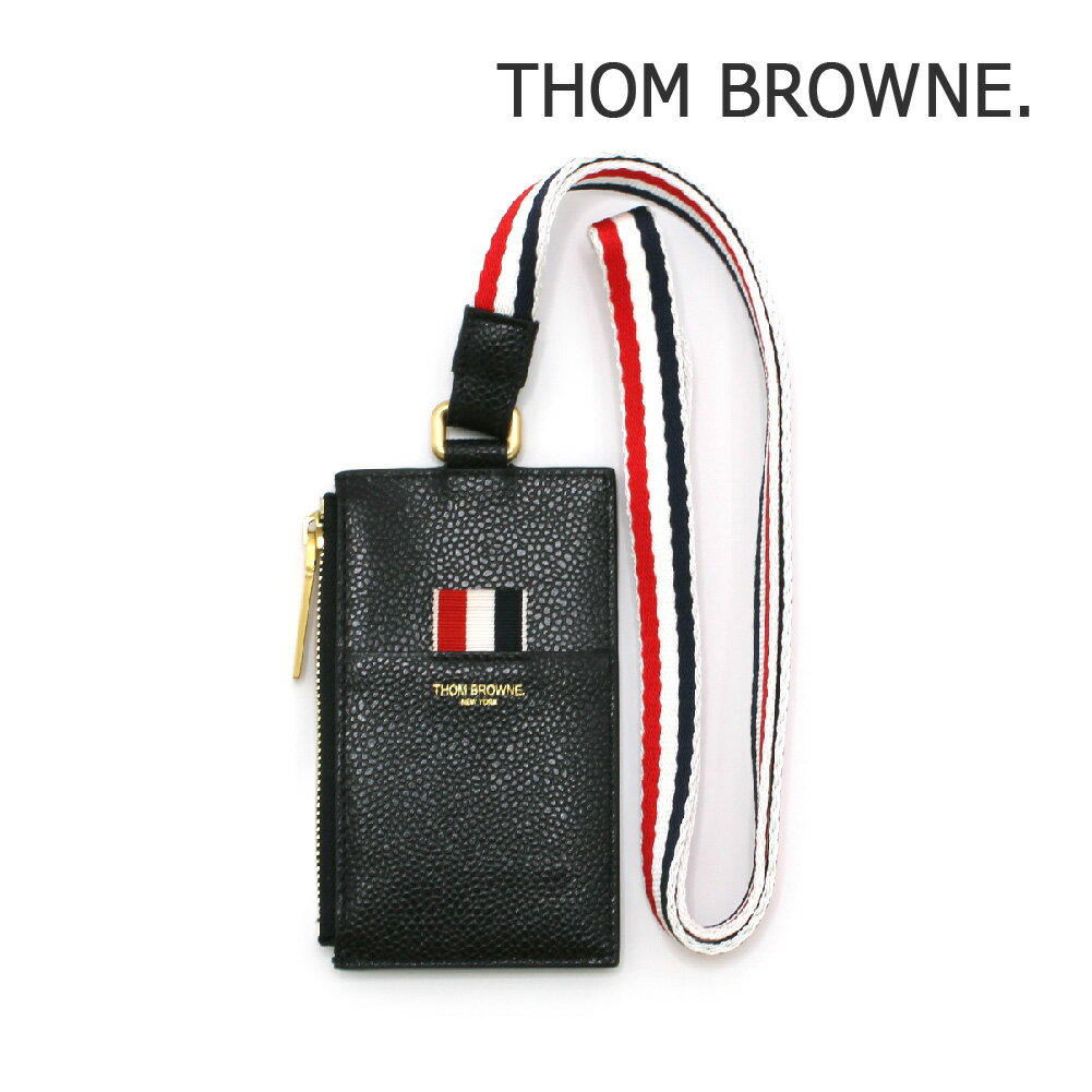 トムブラウン カードケース MAW305A 00198 001 ブラック ZIPPER CARD WALLET W メンズ THOM BROWNE【送料無料（※北海道・沖縄は配送不可）】