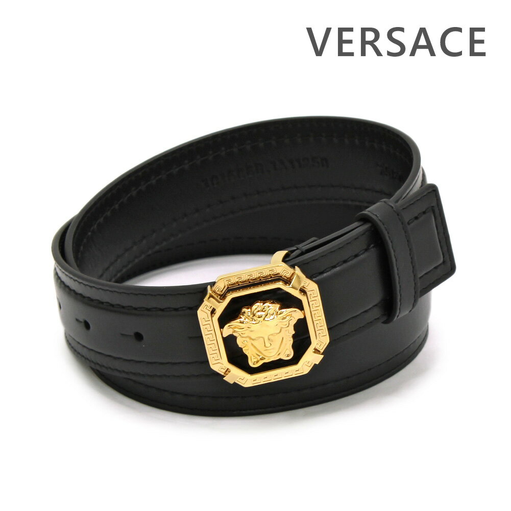 ヴェルサーチェ ベルト 1016069-1A11250-1B00V ブラック/ゴールド VERSACE メンズ レザー【送料無料（※北海道・沖縄は配送不可）】(4)