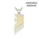 エンポリオ アルマーニ ペンダント EGS3073040 シルバー/ゴールド EMPORIO ARMANI ネックレス メンズ アクセサリー【送料無料(※北海道・沖縄は配送不可)】