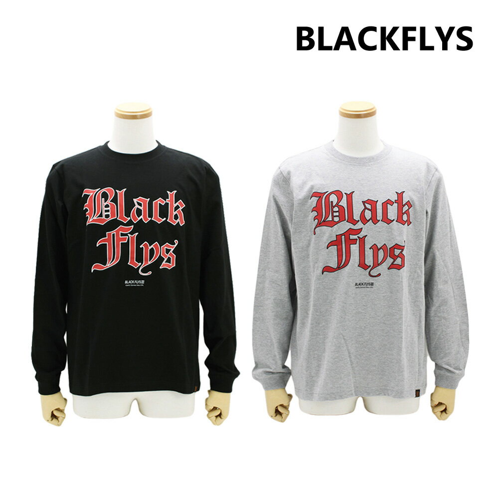 乐天商城 - 【国内正規品】ブラックフライ ロングTシャツ BF203-35A ブラック/グレー STATE L/S TEE 長袖 BLACKFLYS