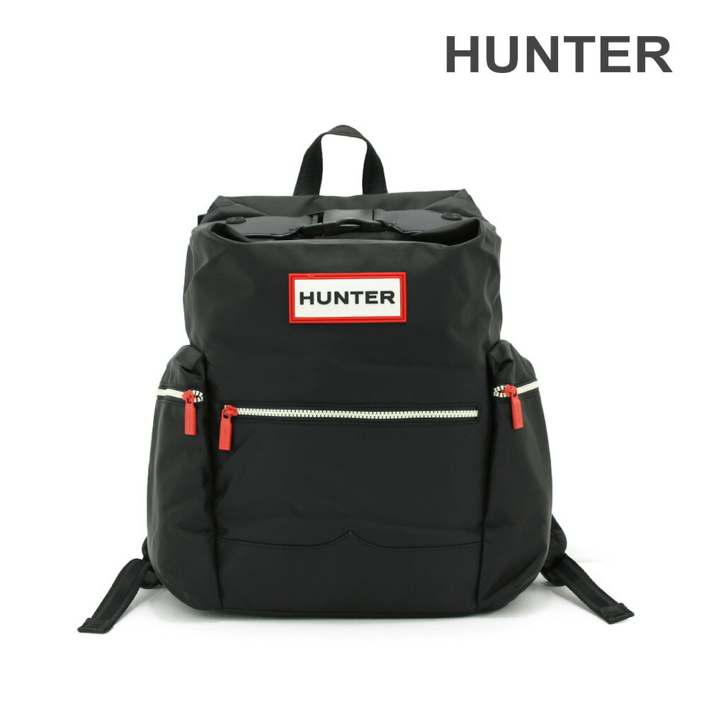 樂天商城 - HUNTER ナイロン ラージ トップクリップ バックパック UBB6017ACD ブラック メンズ レディース リュック バッグ【送料無料（※北海道・沖縄は配送不可）】