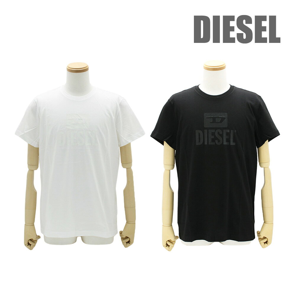 Rakuten - ディーゼル 半袖 Tシャツ A09753 RPATI 100 ホワイト 900 ブラック メンズ DIESEL【メール便送料無料】