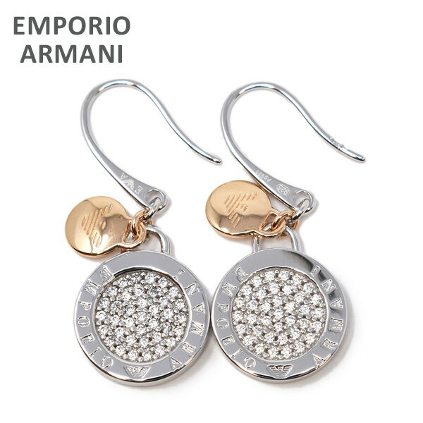 エンポリオ アルマーニ ピアス EG3377040 シルバー/ピンクゴールド EMPORIO ARMANI アクセサリー レディース【送料無料（※北海道・沖縄は1,000円）】