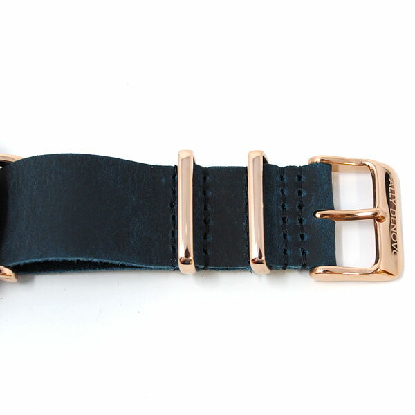 ALLY DENOVO 腕時計 AM5015.4 メンズ レディース ユニセックス ローズゴールド/ネイビー レザー アリーデノヴォ HERITAGE 正規品 【送料無料（※北海道・沖縄は1,000円）】