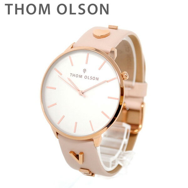 トムオルソン 腕時計 レディース CBTO012 ローズゴールド/ベージュ レザー THOM OLSON 正規品 【送料無料（※北海道・沖縄は1,000円）】