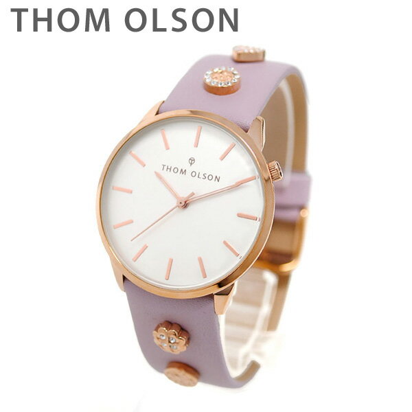 トムオルソン 腕時計 レディース CBTO020 ローズゴールド/ライラック レザー THOM OLSON 正規品 【送料無料（※北海道・沖縄は1,000円）】