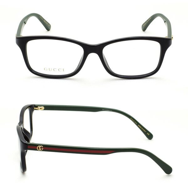 グッチ メガネ 眼鏡 フレーム のみ GG0720OA-006 54 ブラック アジアンフィット メンズ レディース ユニセックス GUCCI 【送料無料（※北海道・沖縄は1,000円）】