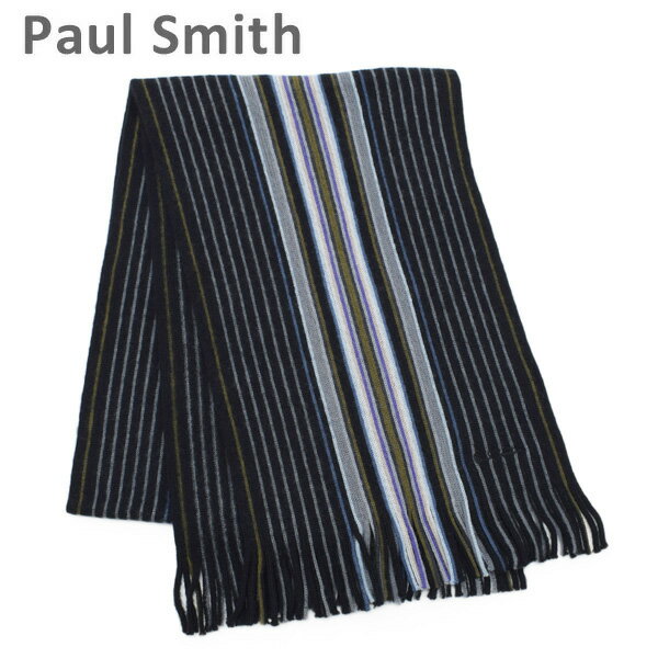 ポールスミス スカーフ M1A 809E AS10 79 GOJI STRIPE メンズ Paul Smith ストール マフラー 【送料無料（※北海道・沖縄は1,000円）】