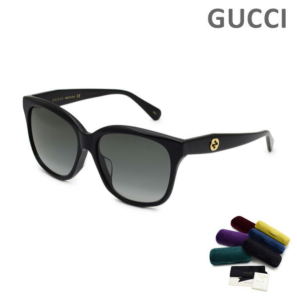 グッチ サングラス GG0800SA-001 アジアンフィット レディース UVカット GUCCI【送料無料（※北海道・沖縄は1,000円）】